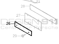 Number Plate Holder. Porsche Cayman 987C 2009>>